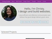 Tablet Screenshot of christypresler.com